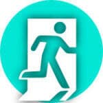 picto formation évacuation sécurité au travail negatif picto formation évacuation sécurité au travail negatif